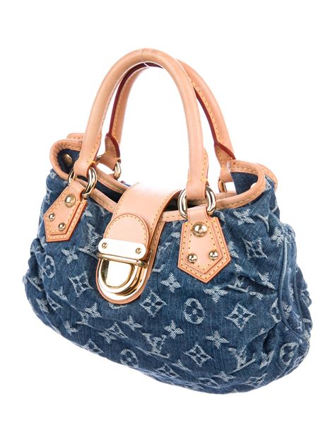 louis vuitton denim tote handbags|louis vuitton monogram denim handbags.